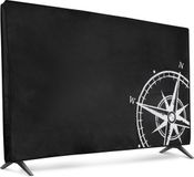 kwmobile TV-hoes voor 49-50 inch TV - Beschermhoes - Vintage Kompas design - Wit/Zwart