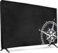 kwmobile Housse TV pour TV de 49-50 pouces - Housse de protection - Design Vintage Kompas - Blanc/Noir