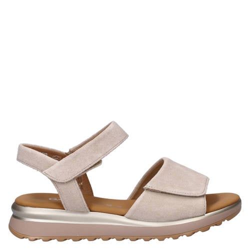 Gabor suède sandalen beige