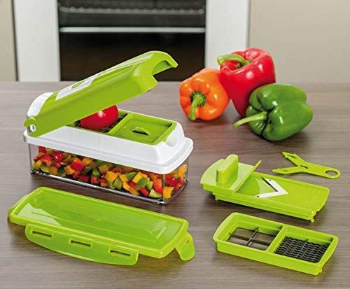 Genius groente- en fruitsnijmachine - Kiwi Groen - 22,2 x 10 x 8,2 cm