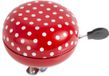 M-wave Fietsbel Ding-dong 80mm Rood Met Witte Stippen