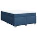 vidaXL Boxspringbed met matras, blauw, 140x200 cm, gestoffeerd