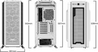 Be Quiet! Silent Base 802 Window, wit, midi-tower, 3x Pure Wings 2 140mm ventilatoren, geluidsarm, omkeerbare moederbordlayout