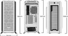 Be Quiet! Silent Base 802 Window, wit, midi-tower, 3x Pure Wings 2 140mm ventilatoren, geluidsarm, omkeerbare moederbordlayout