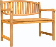 {"int": null, "string": "vidaXL"} vidaXL Tuinbank 114x59x87 cm massief teakhout - Bruin