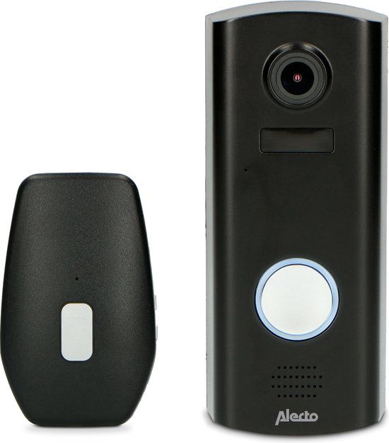 Alecto DVC600IP - Slimme Video Deurbel met Camera en WiFi - Zwart