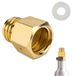 Adaptateur CO2, laiton de haute qualité - raccord gaz - femelle Tr21-4 / mâle Tr21-3 - prévention efficace des fuites d'air - facile à utiliser - raccord gaz