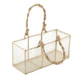Mopec mand van natuurlijk bast, 20 x 9 x 7,5 cm, 1 stuks, 7,5 x 20 x 9,5 cm