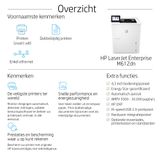 HP LaserJet Enterprise M612dn Zwart-wit Printer
