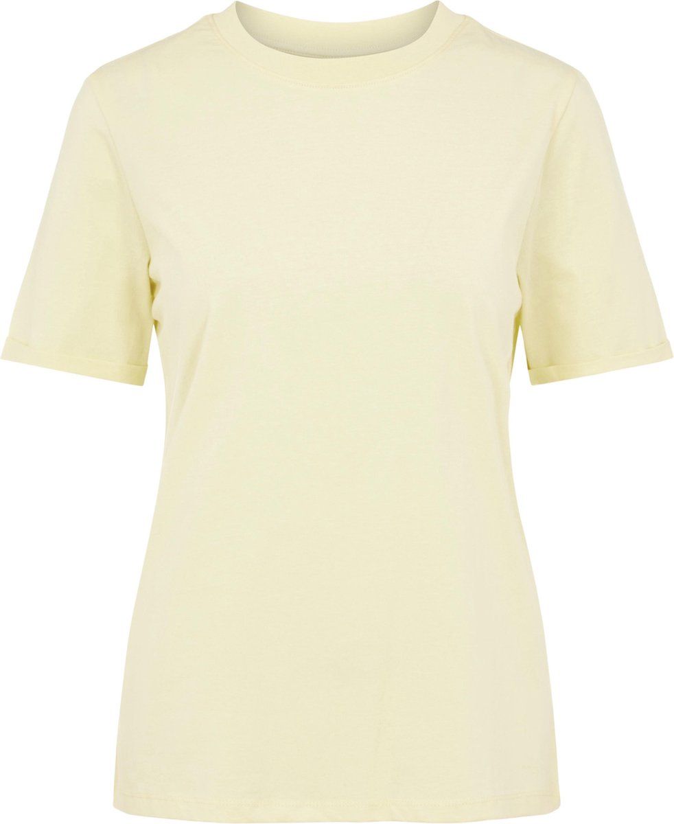 Pieces PCRIA SS FOLD UP SOLID TEE NOOS BC - Maat XS - 5714926687409