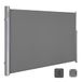SONGMICS Zijluifel Aluminium, Uitschuifbaar, 180 x 400 cm | Zonwering Zijdelings, Bescherming tegen Inzicht, Gris Clair