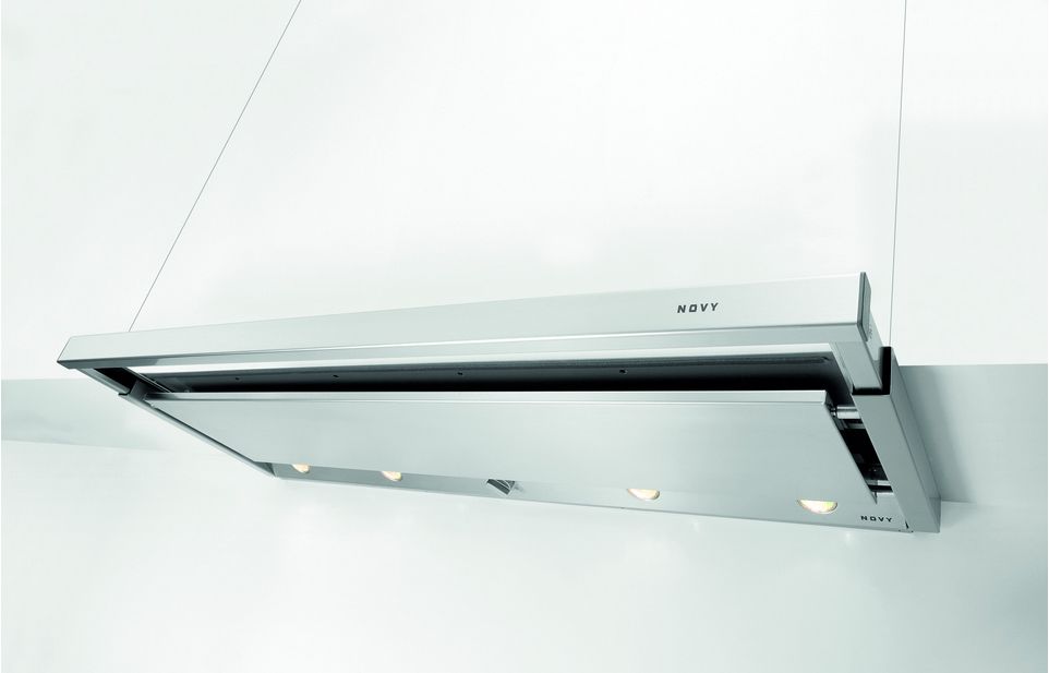 NOVY 691 Onderbouw Afzuigkap - Roestvrijstaal/Wit - 470 m³/uur - 60cm