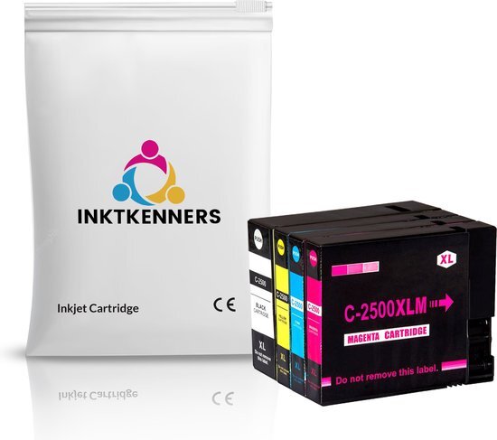 Ink Power Inktcartridges voor Canon PGI -2500 / PGI-2500XL | Multipack van 4 inkt cartridges voor Canon Maxify IB4050, IB4150, MB5050, MB5150, MB5155, MB5350, MB5450, MB5455