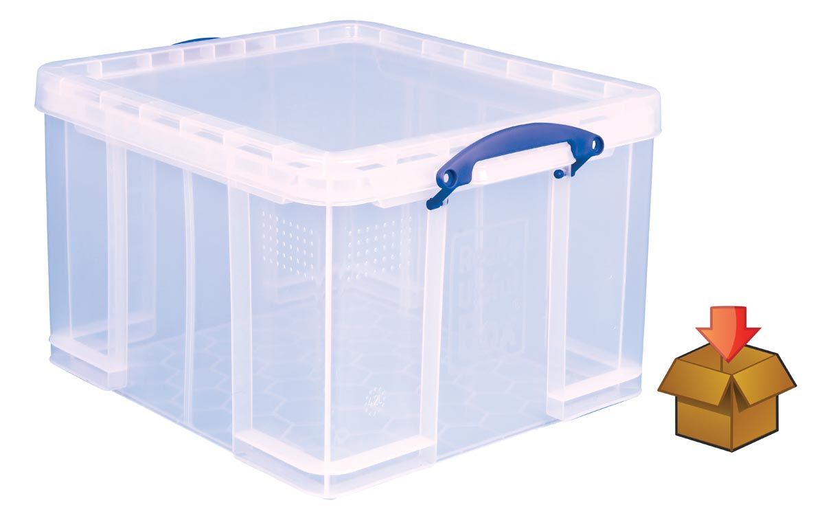 Really Useful Box Archiefboxen A4 Transparant plastic 42 l