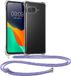 kwmobile telefoonhoesje geschikt voor Google Pixel 9a - Hoesje met telefoonkoord - Back cover in lavendel / paars