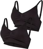 Mama Licious MLILJA Soutien-gorge d'allaitement 2-pack Noir M/L