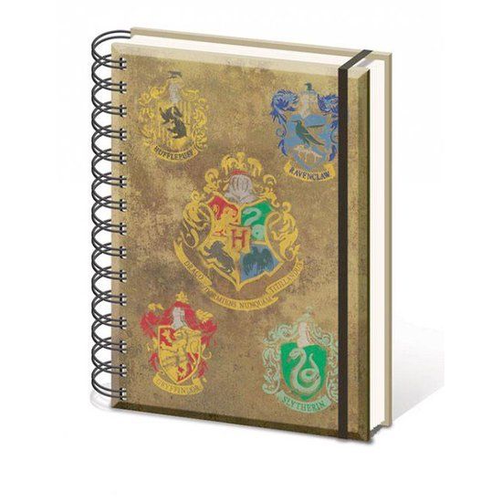 Hole in the Wall Harry Potter - Zweinsteins Crests A5 Wiro notitieboekje