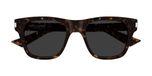 Saint Laurent SL 875 Lunettes de Soleil Homme Havane Carrées Gris 50mm