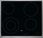 AEG HK624010XB - 4 Zone Ceramic Hob - Black - Built-in