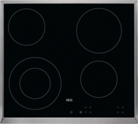 AEG HK624010XB - 4 Zone Ceramic Hob - Black - Built-in