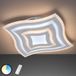 Fischer & Honsel Plafondlamp 1x LED 38W wit, cct & dimbaar met afstandsbediening, 43x43x6cm