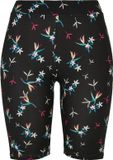 Urban Classics Soft AOP blackfloret Korte cycle broek - L - Zwart