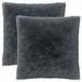 vidaXL Taie d'oreiller 2 pcs HEERLEN Anthracite 80 x 80 cm PV Fleece