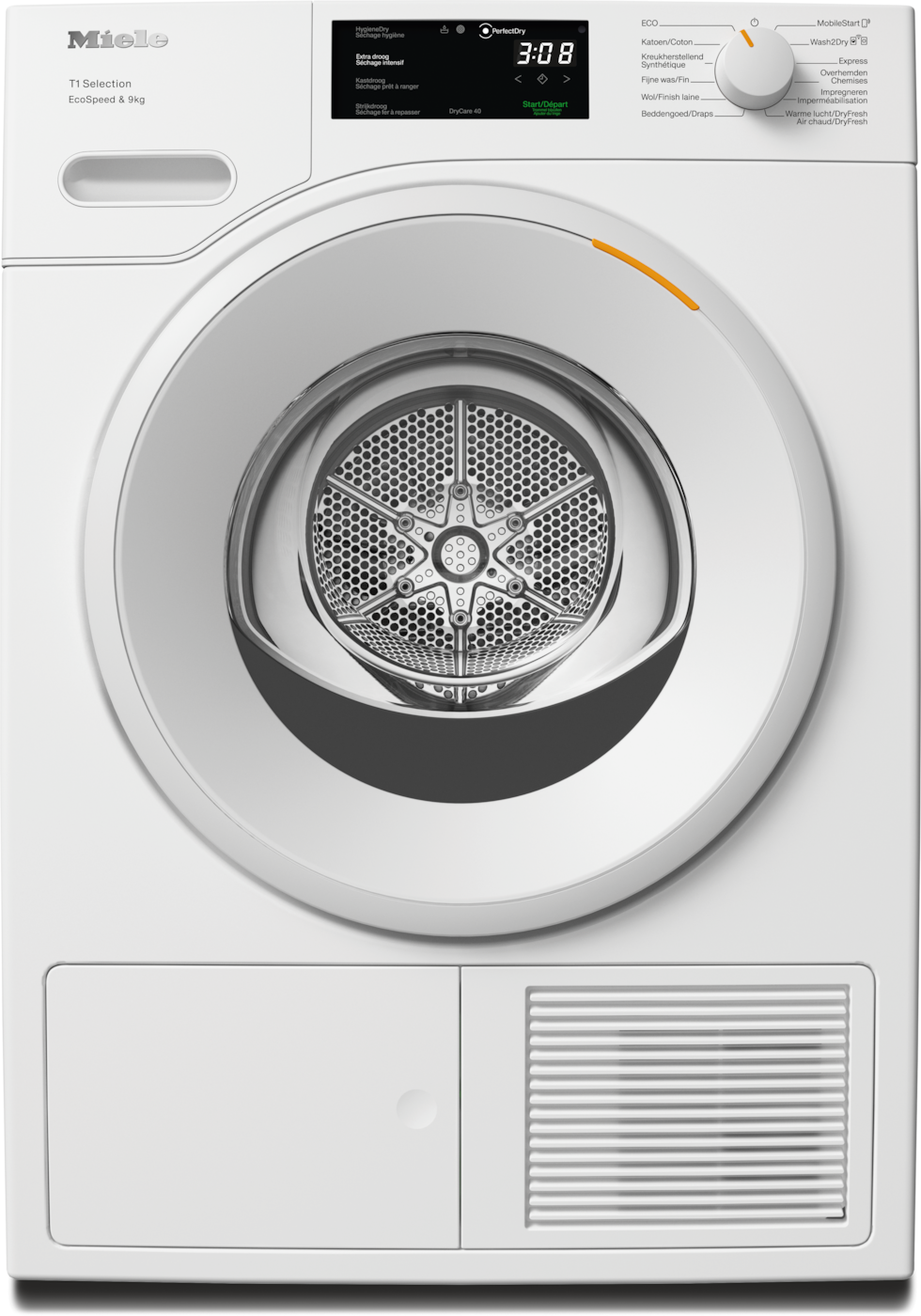 Miele TSD 643 WP EcoSpeed & Wash2Dry - Droogkast - 9 kg - NL/FR