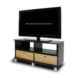 Furinno Andrey Entertainment Center met laden, composiet hout, vliescontainer, espresso/bruin, 39,62 x 39,62 x 48,26 cm