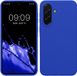 kwmobile telefoonhoesje geschikt voor Samsung Galaxy A37 5G - Hoesje met siliconen coating - Smartphone case in Baltisch blauw