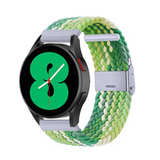 Samsung Braided nylon bandje - Groen / lichtgroen - Samsung Galaxy watch 7 / Galaxy Watch FE - 40mm & 44mm