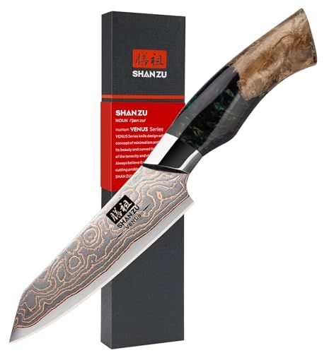 SHAN ZU Japanse Schilmes 33-Lagen Damascus 20 cm