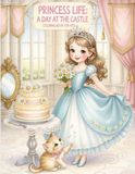 PRINCESS LIFE: A DAY AT THE CASTLE: Coloring Book for Kids Ages 5–10 | Fun and Relaxing Royal Scenes with Dresses, Castles, Horses, and a Magical Ball