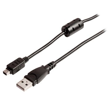 Valueline USB 2.0 A/Nikon 8p Camera Cable - 2m - Black