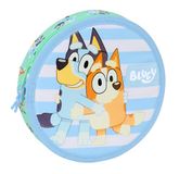 Safta Blue Sisters Pennenetui, rond, 18 stuks, gemakkelijk te reinigen, ideaal voor kinderen van 5 tot 14 jaar, comfortabel en veelzijdig, kwaliteit en duurzaamheid, 21 x 3,5 cm, Water Groen, M