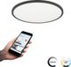 EGLO connect.z Sarsina-Z Plafondlamp - Ø 60 cm - Zwart|Wit - Instelbaar wit licht - Dimbaar - Zigbee