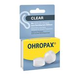 OHROPAX Clear oordopjes – heldere voor-oordopjes van vormbaar silicone – bijzonder onopvallend – geschikt voor alle oren – geluidsisolatiewaarde SNR 23 dB – voor vrije tijd, om te leren of te
