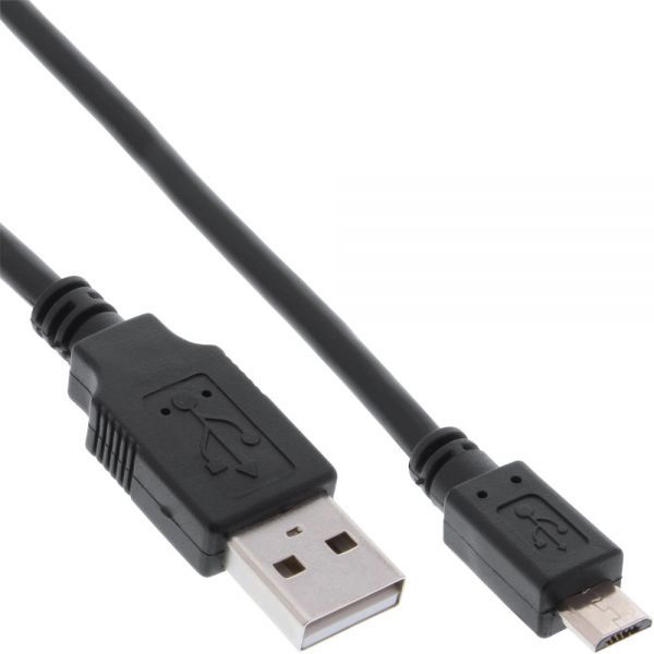 Inline Panda Inline USB naar USB Micro B snellaadkabel - USB2.0 - 0.30 meter