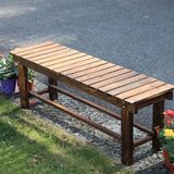 Merkloos Buitenbank van Massief Hout voor Tuin en Patio