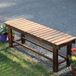 Merkloos Buitenbank van Massief Hout voor Tuin en Patio