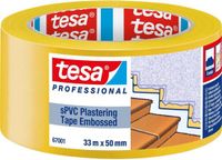 TESA PVC pleisterband 67001 kruisgegroefd geel 33 m x 50 mm