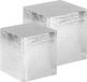 Maison Exclusive - Tables basses, 2 pièces, aluminium argenté