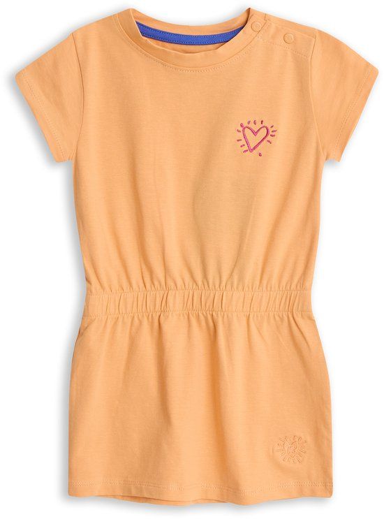 4PRESIDENT Meisjes jurk - Peach cobler - Maat 80