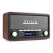 Audizio FoggiaGR Radio portable numérique DAB+ FM avec Bluetooth 5.0, 50W Stéréo, Écran LCD, Noir/Marron