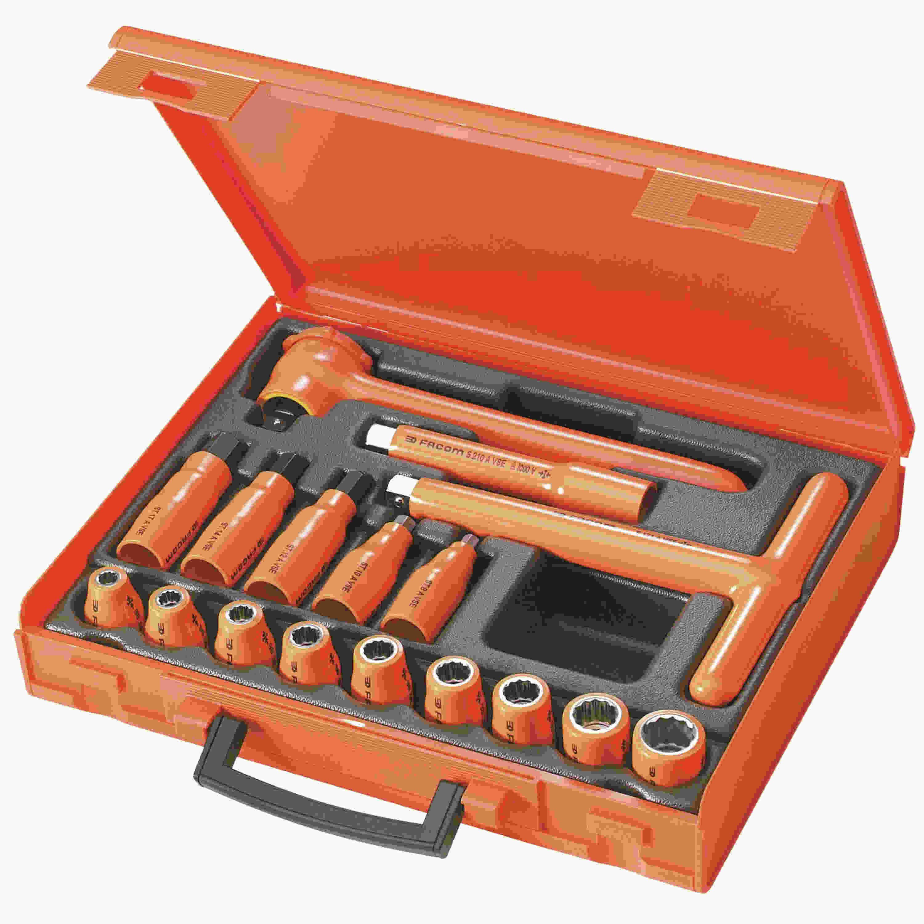FACOM S.401AVSE Dopsleutelset VSE 1000 Volt 8-19 mm 12-kant Metrisch