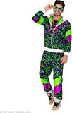 W Finidi Trainingspak neon panter print retro Unisex Volwassenen XL