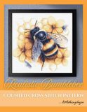 Realistic Littlethingsbyjoe Realistic Bumblebee Counted Cross Stitch Pattern Book