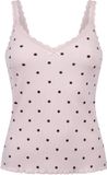 Hunkemöller Singlet Rib Jersey Lace Roze