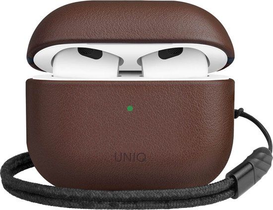 Uniq Terra Echt Lederen Case voor AirPods 3 (2021) - Bruin