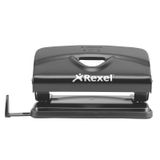 Rexel Value V212 Perforator 2-gaats 10 Vel Zwart